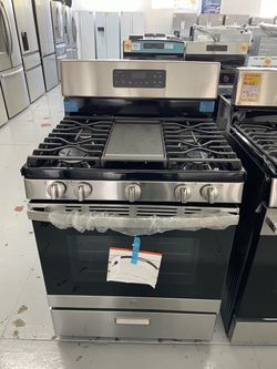 GE Range Gas 30” Steam Clean