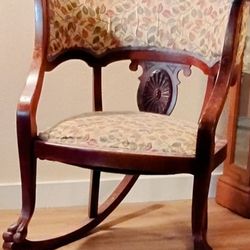 Antique Barrel Rocking Chair