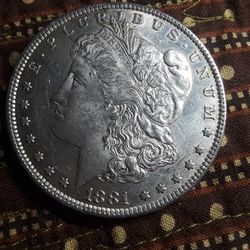 1881- O Morgan SILVER Dollar 