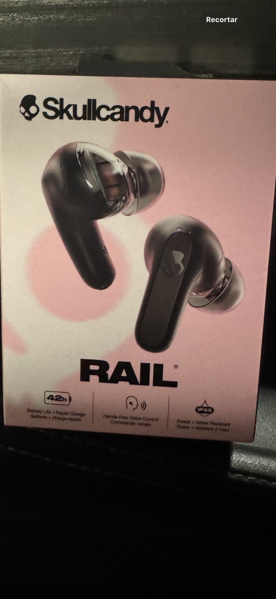Skullcandy RAIL true wireless earbuds with mic and remote control - 42 hours battery life