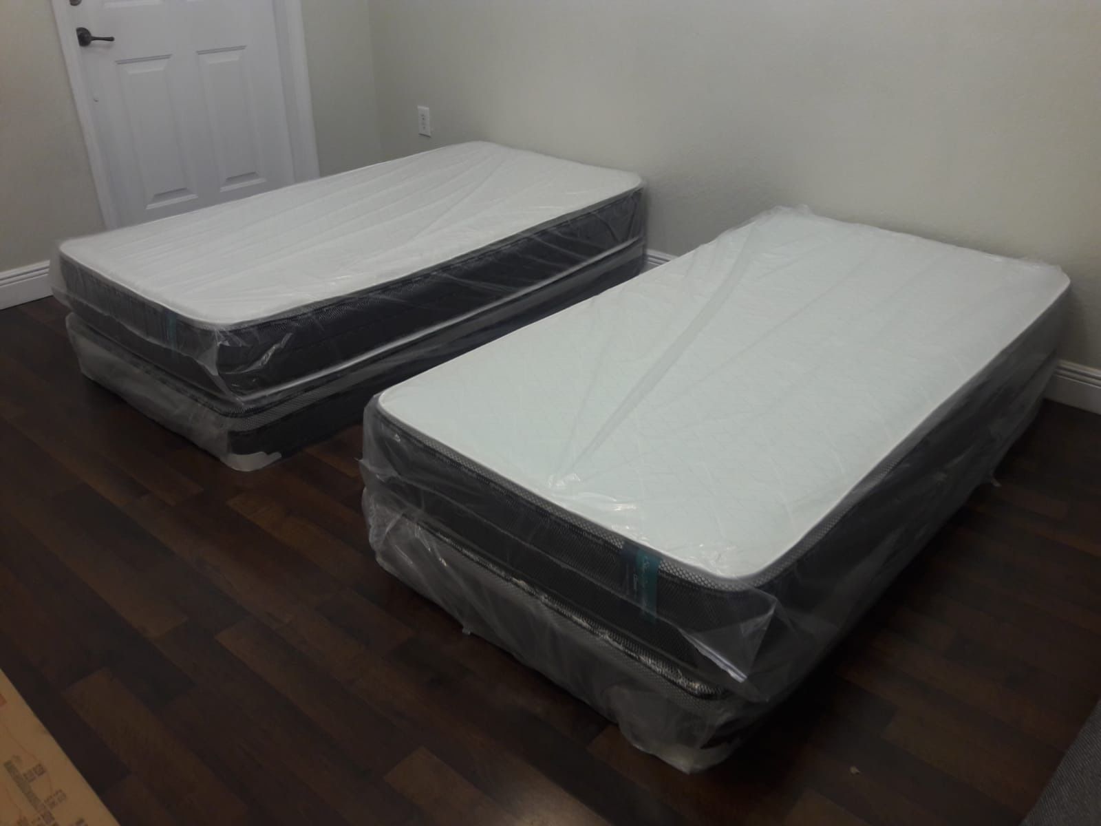 New twin mattress and box spring. Delivery available