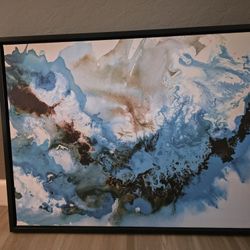 Framed Ocean Abstract Art