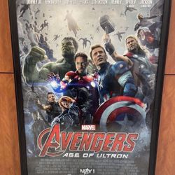 Marvel Avengers Age of Ultron 27x40 framed movie poster