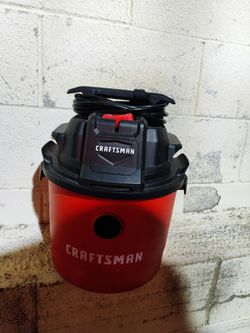 CRAFTSMAN Wet/Dry Shop Vacuum Cleaner Red Black Garage Workshop Vac