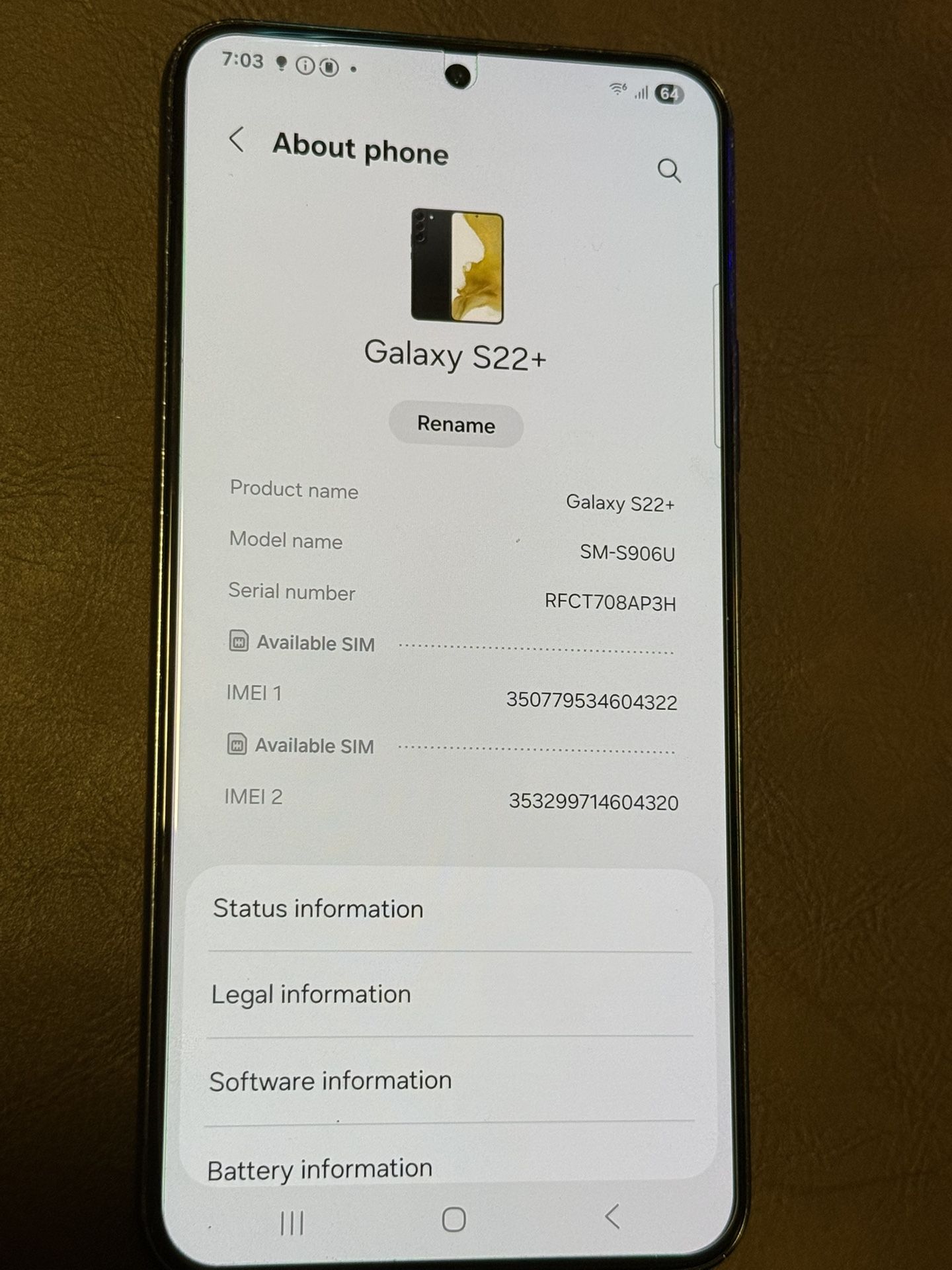 Galaxy S22 Plus Unlocked 128GB