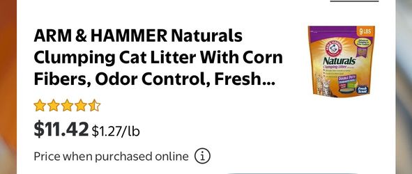 Cat food and Litter