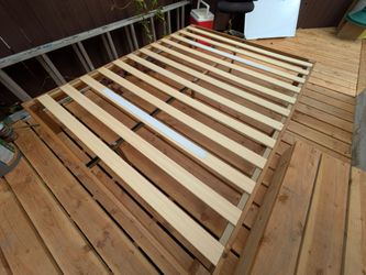 Mattress Frame - Queen - Solid Wood - Minimalist Design