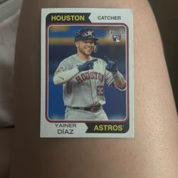 Yainer Diaz Baseball Card