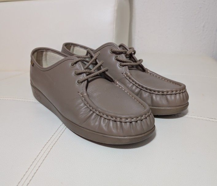 SAS Women's Siesta Lace-Up Loafer in Mocha Size 10WW