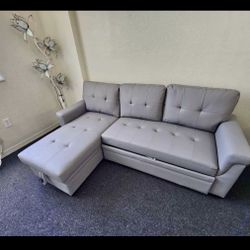 SLEEPER SECTIONAL in grey 🩶😍