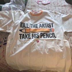 Red letters Artist shirt