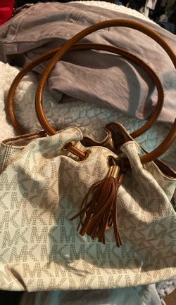 Cream mk purse with card wallet