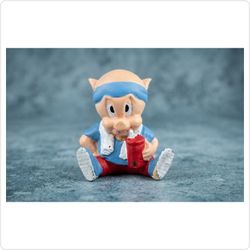 Vintage 1992 Warner Applause Porky Pig Workout Gym Figurine