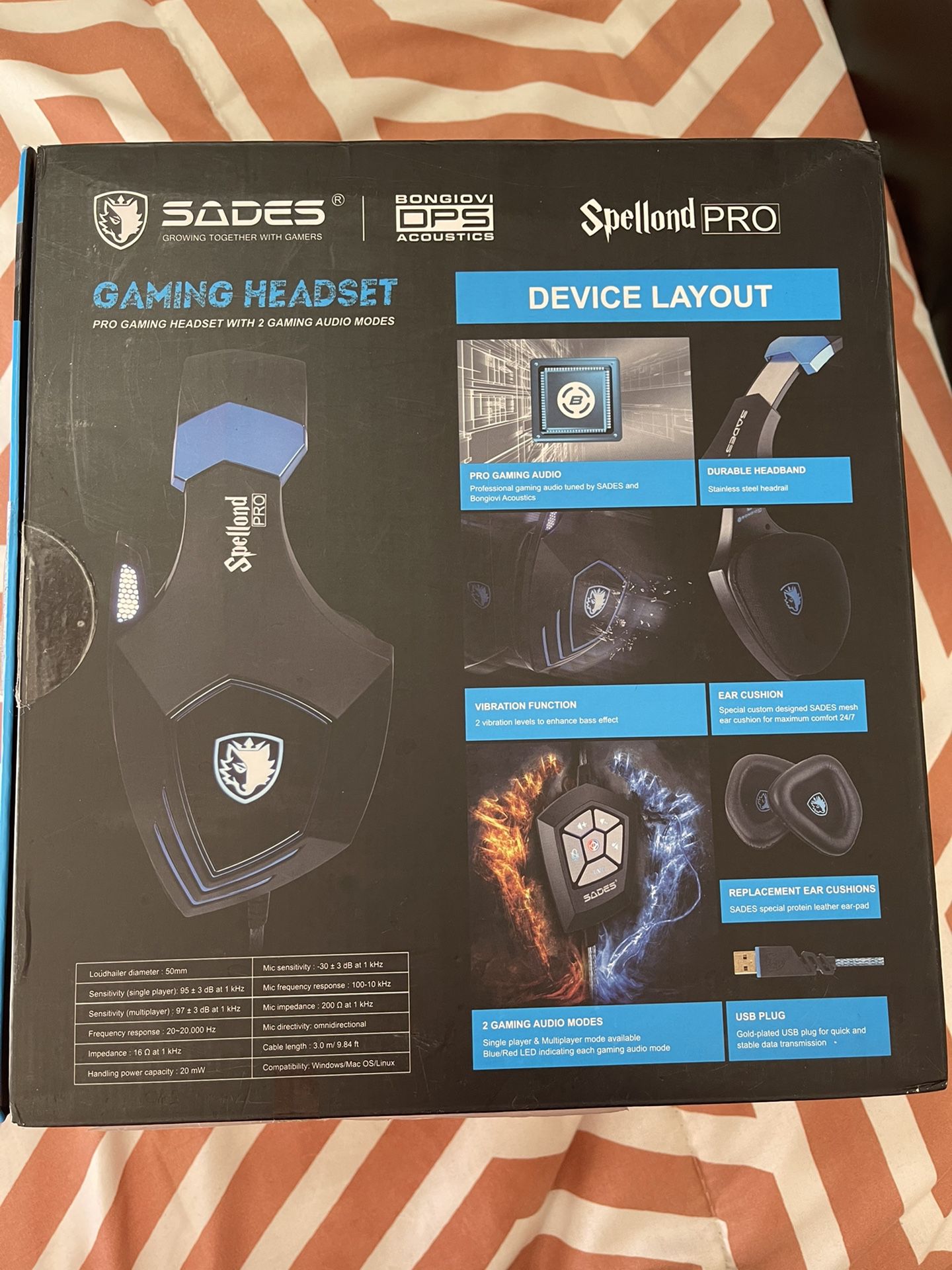 SADES Spellond Pro Gaming Headset Level Up