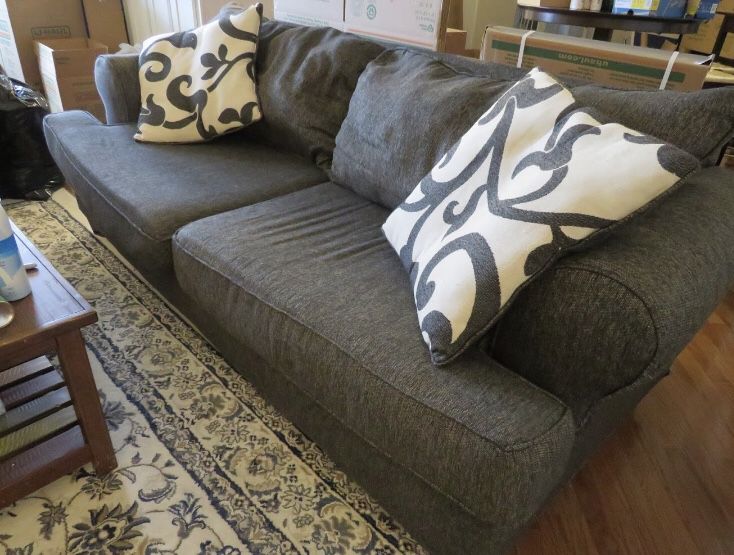Gray Couch and Loveseat