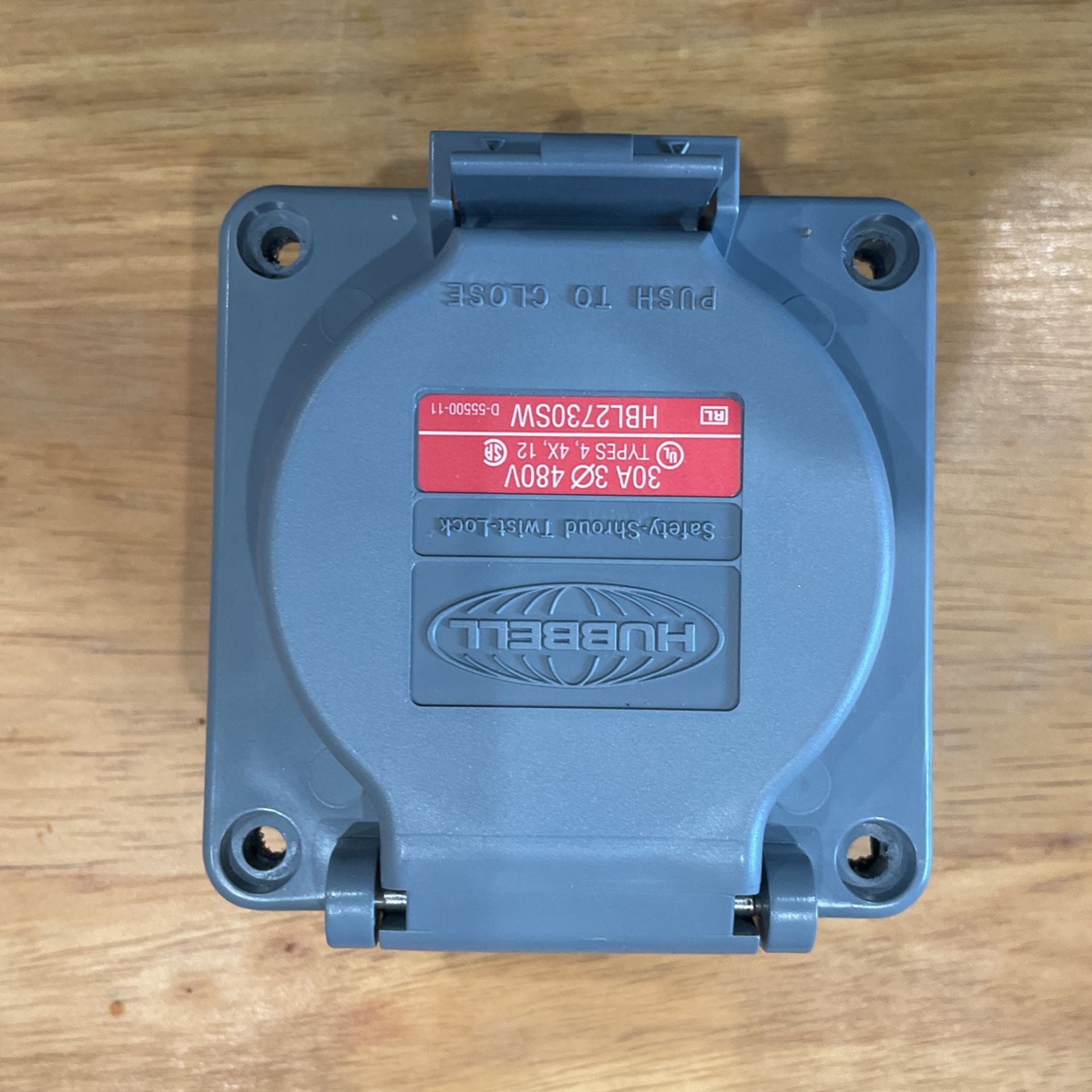Watertight Outdoor Receptacle 30A 480V