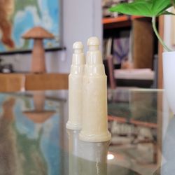 Vintage Jadeite Style Salt and Pepper Shakers Pair