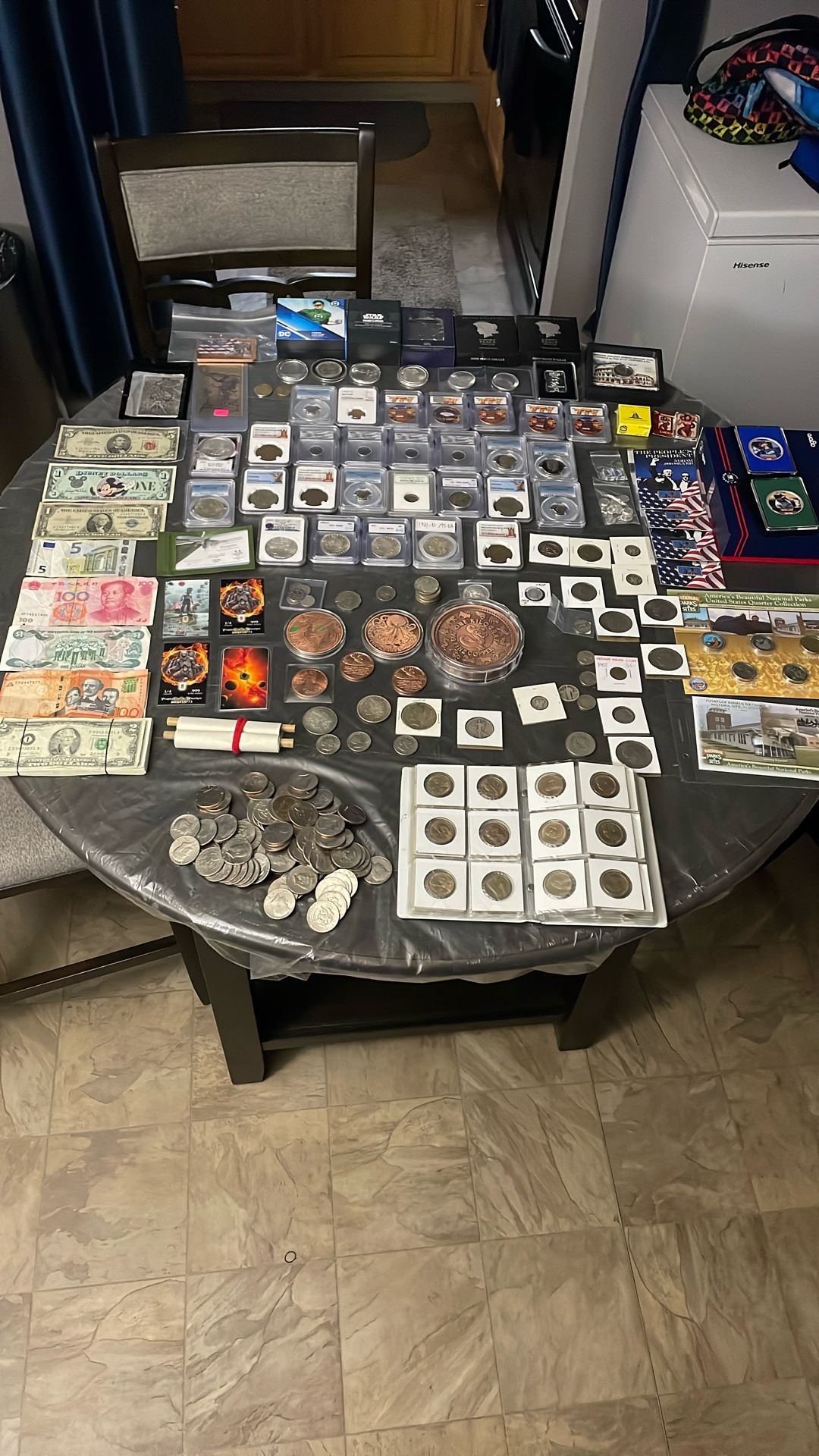 Coins And Silver And Gold