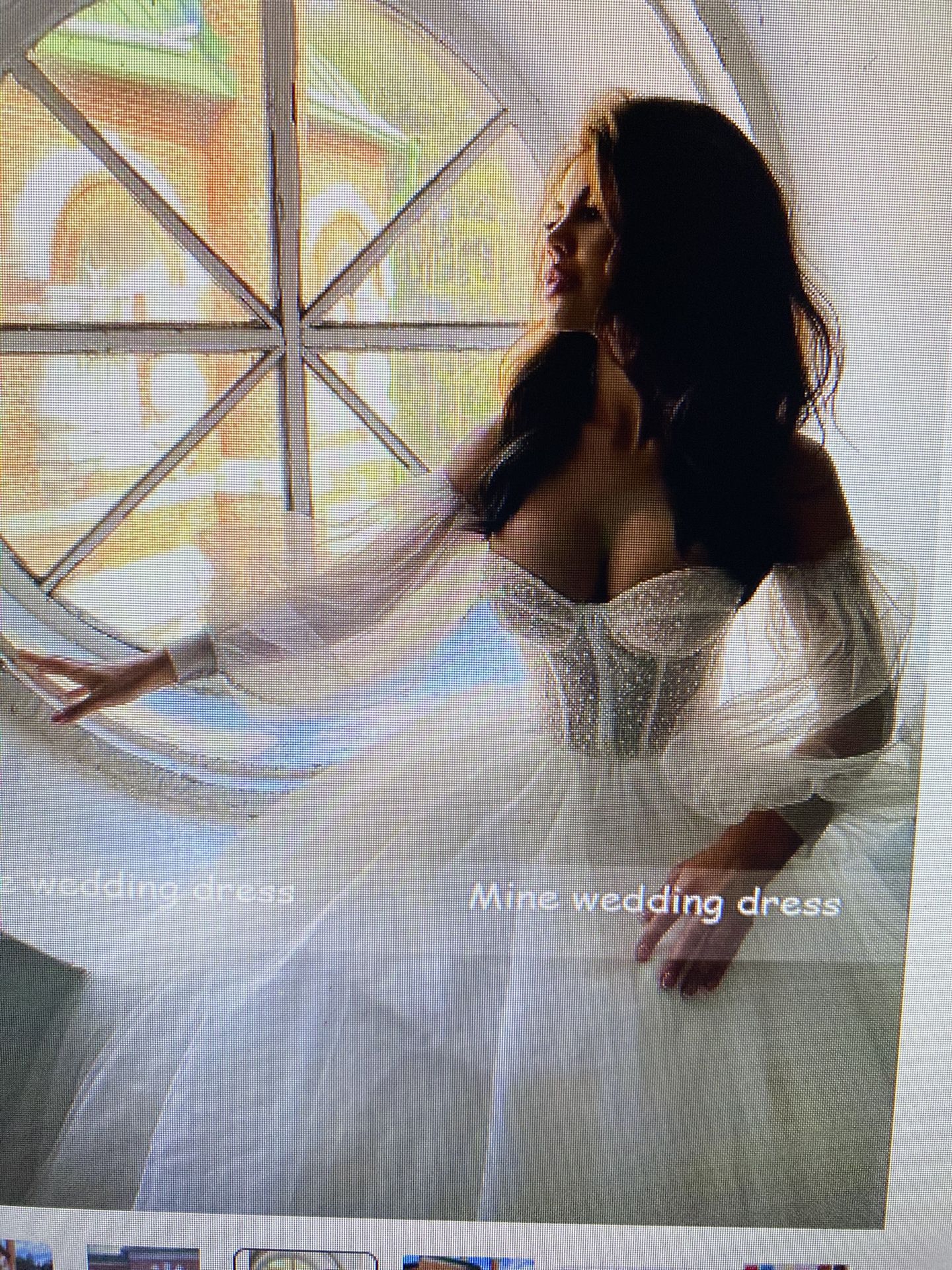 Beautiful Wedding Dress W/ Detachable Sleeves Size 10