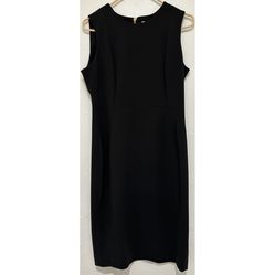 Calvin Klein Black Sleeveless Sheath Dress - Size 8