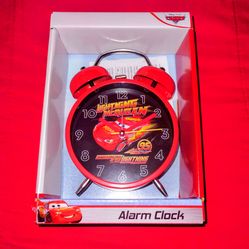 NEW Disney cars lightning McQueen alarm bell clock