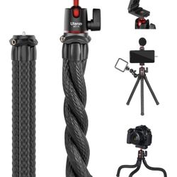 ULANZI Camera Tripod Flexible, Universal for iPhone 16 15 14 Pro Max XS Max X 8 Samsung Canon Nikon Sony Cameras