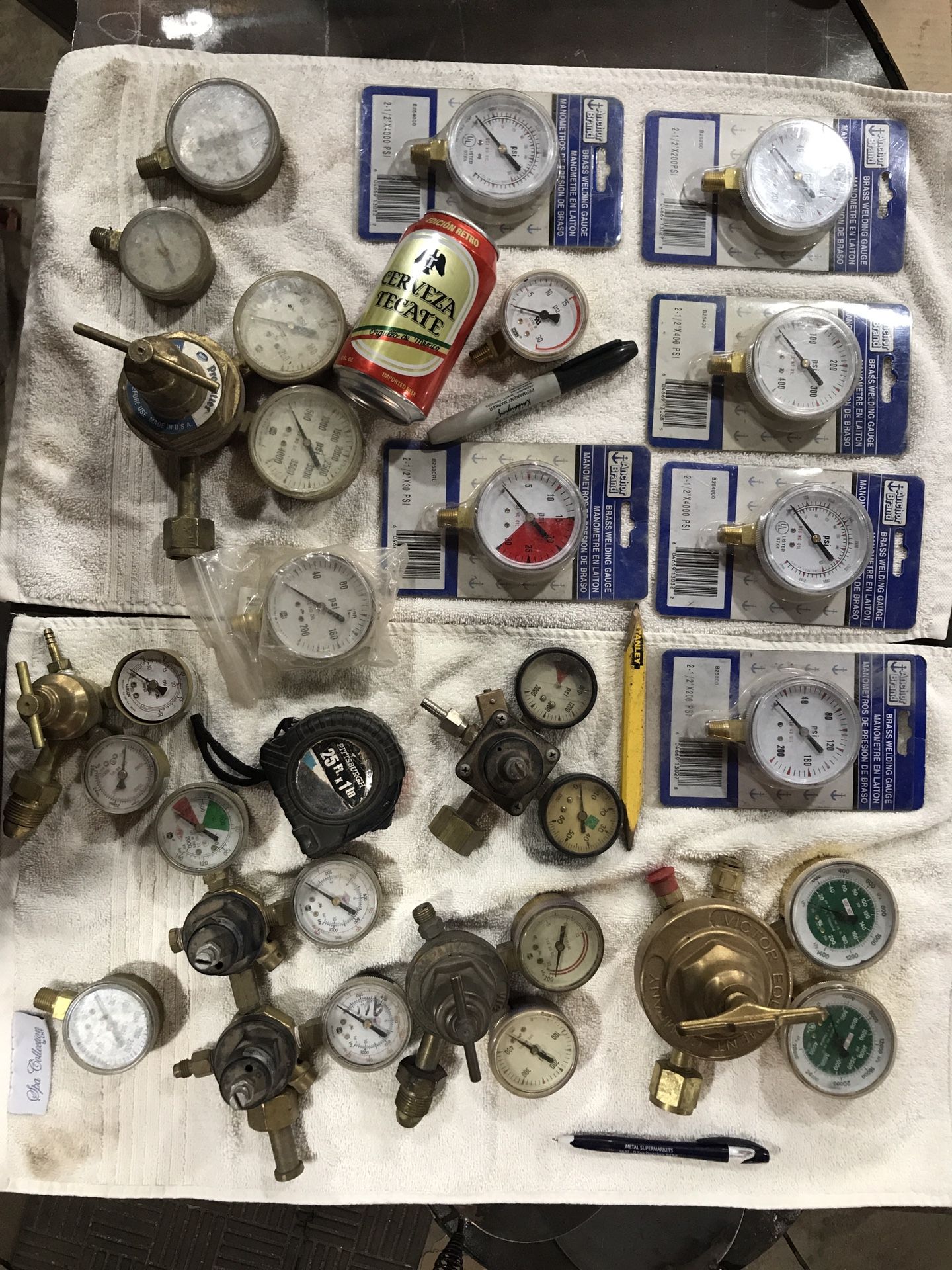 Acetelene and Oxygen gauges n more