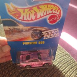 Sealed Collector's Hot Wheels Porsche 959 Pink Gleam Team Edition #193 