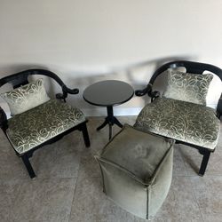 Asain Ming horseshoe chair set