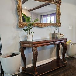 Entryway Table And Mirror 