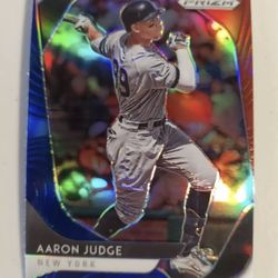2020 Panini Prizm Red White Blue Prizm #64 Aaron Judge New York Yankees