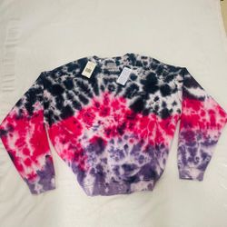 Guess Tie Dye Sweatshirt Sweater Fleece 