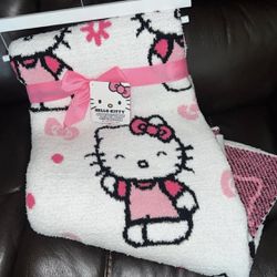 Hello Kitty Daisy Sherpa Blanket 