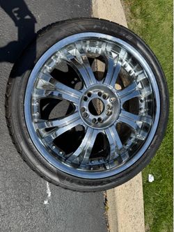 20” Chrome Rims w/ Falken Tires — Set of 4