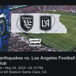 San Jose Earthquakes VS LAFC today May 4 @ Levi’s 