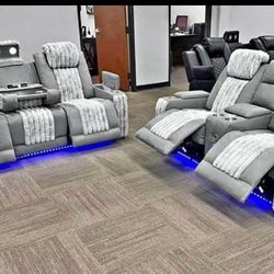 New Powered Sofa And Loveseat Set With Free Delivery Pay On Arrival 