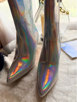 Brand new silver half boots only