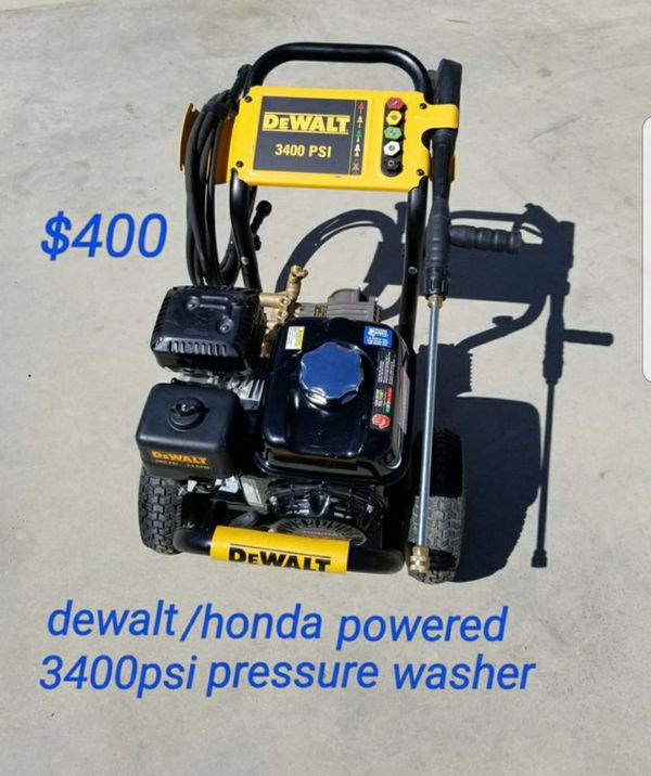 dewalt 3400 psi pressure washer oil type