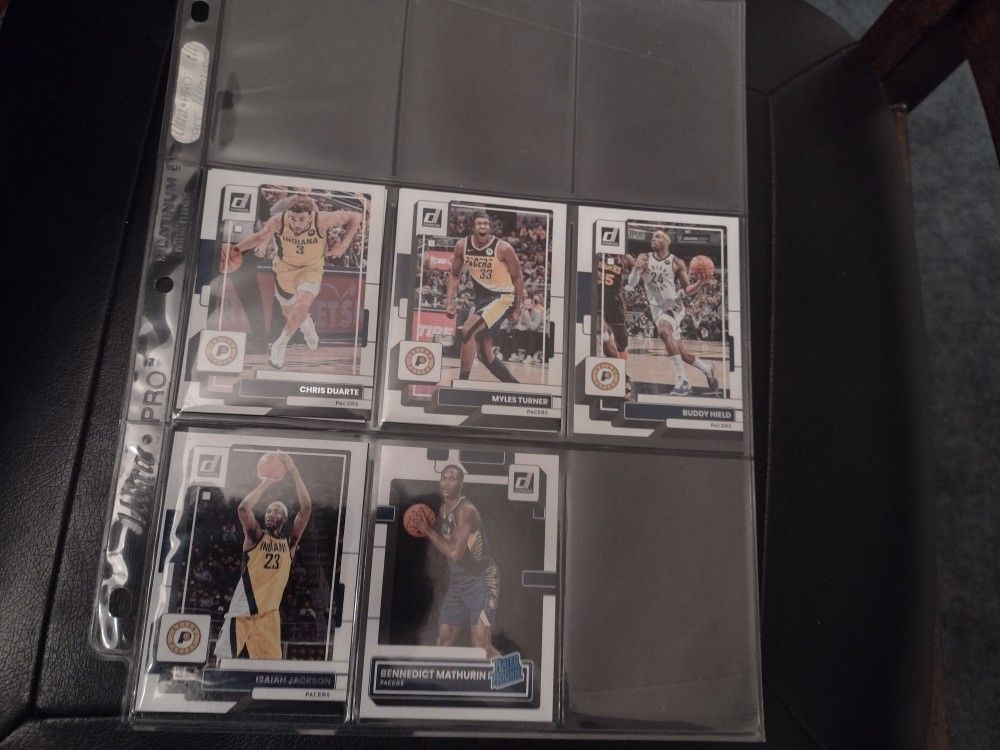 Basketball Donruss 2022 Pacers Cards Jackson, Duarte,Turner. Hield. Mathurin Cash Porch Pickup Redmond