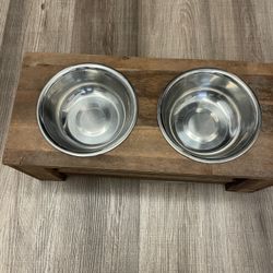 Dog Bowls With  Stand 