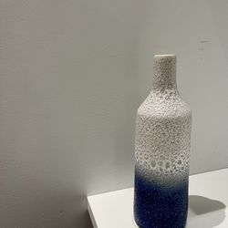 Textured Blue Ombré Vase