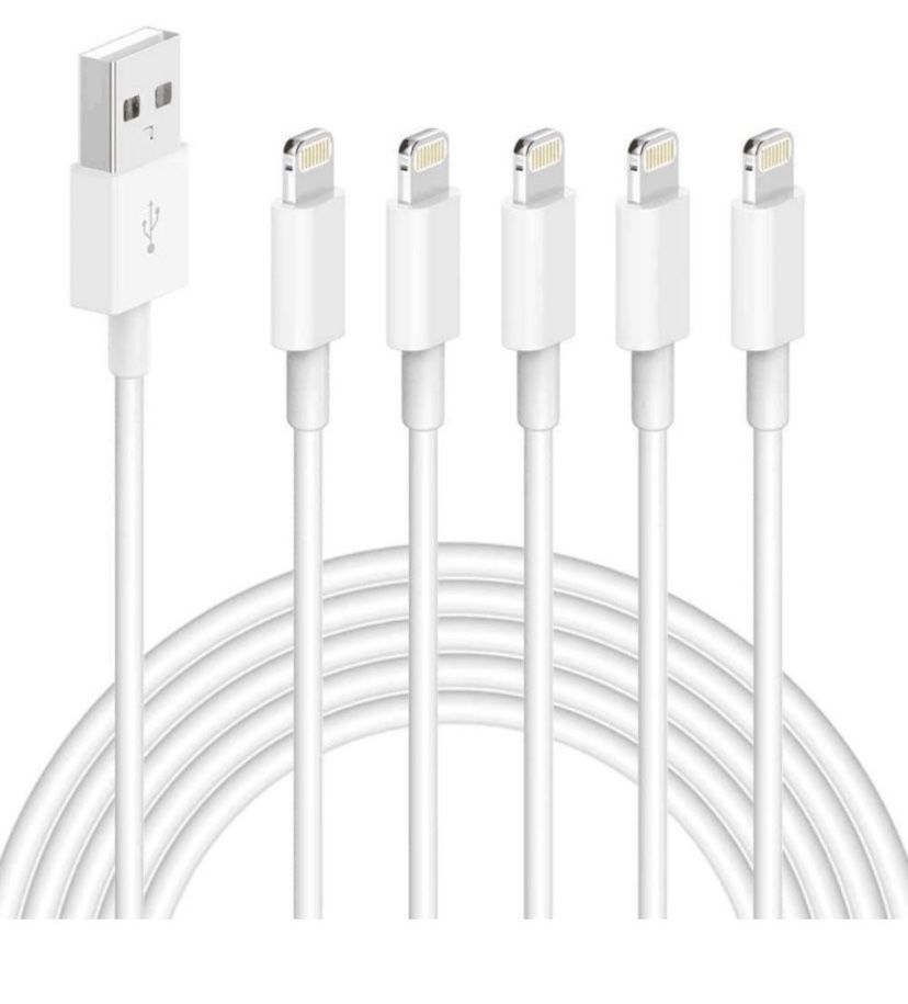 iPhone Charger,5 Pack (6 FT) [Apple MFi Certified] Charger Lightning to USB Cable Compatible iPhone 12/11 Pro/11/XS MAX/XR/8/7/6s/6/plus,iPad Pro/Air/