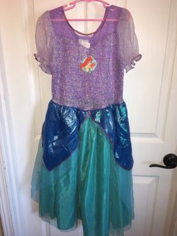 New Disney Store Little Mermaid Ariel Costume Dress Girls Size 8/10