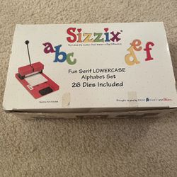 Sizzix Fun Serif LOWERCASE Alphabet Set