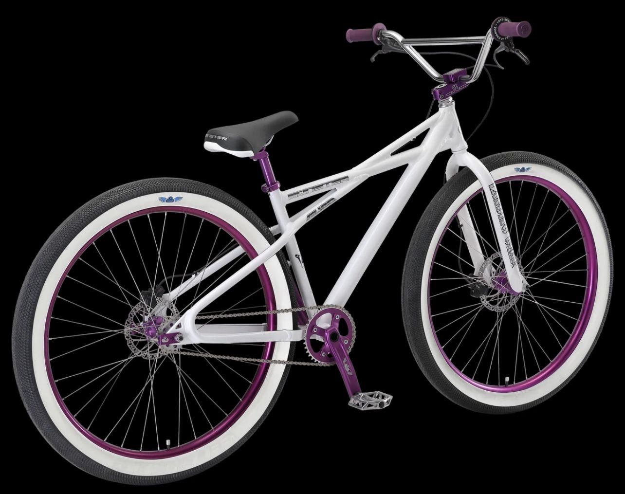 SE Bikes Monster Quad 29 BMX Bike Arctic White