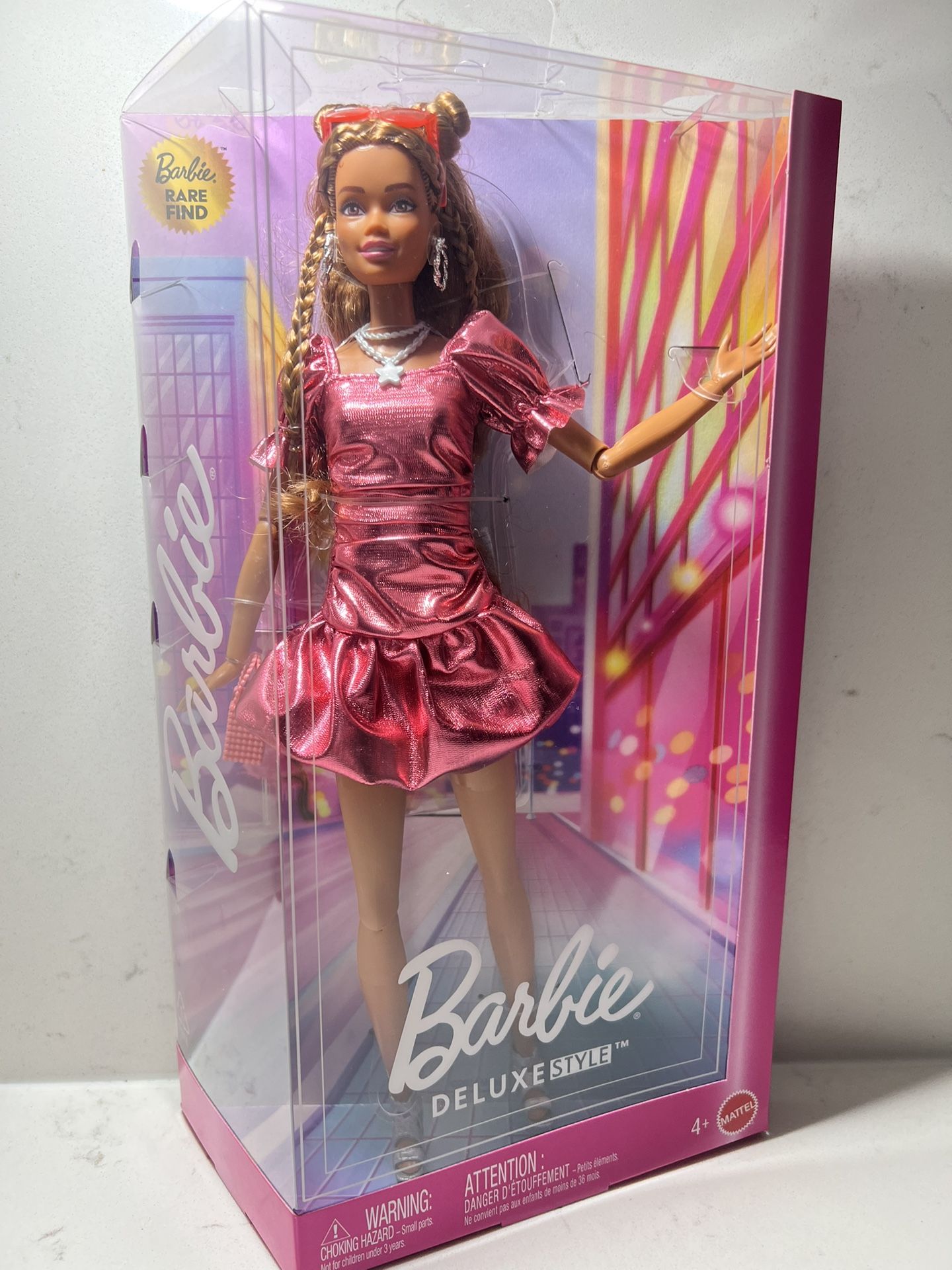 2025 Barbie Deluxe Style Wave 2  Rare Find Doll Metallic Glam Outfit AA Christie