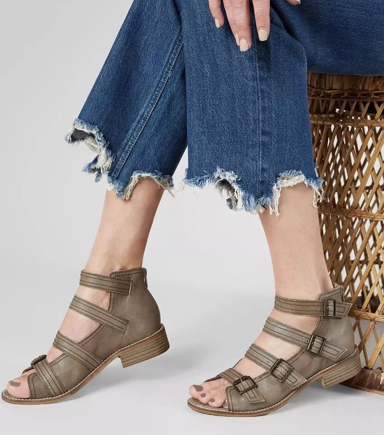 GIMMICKS Maline Leather Heeled Sandal $45 Size:8