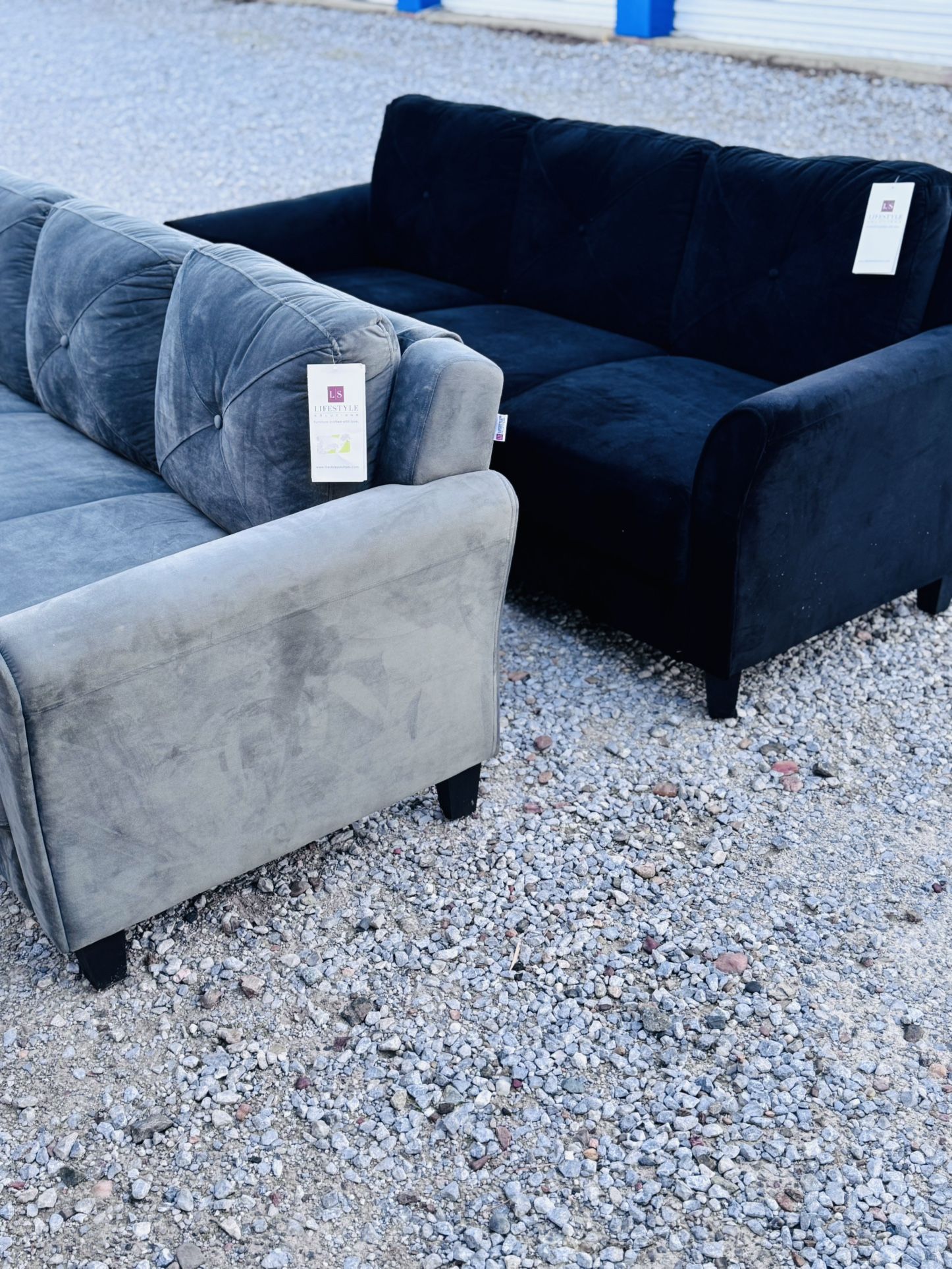BRAND NEW- Life style solutions Harrington sofa dark grey.