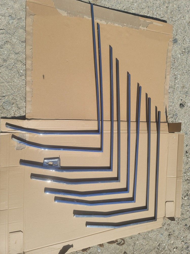 1961-64 Chevy Impala convertible door window frames rechromed