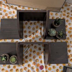 Wooden Wall Hanging Shelves